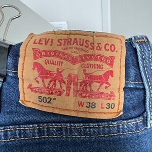 Levi's 502 Blue Denim Jeans with Signature Patch